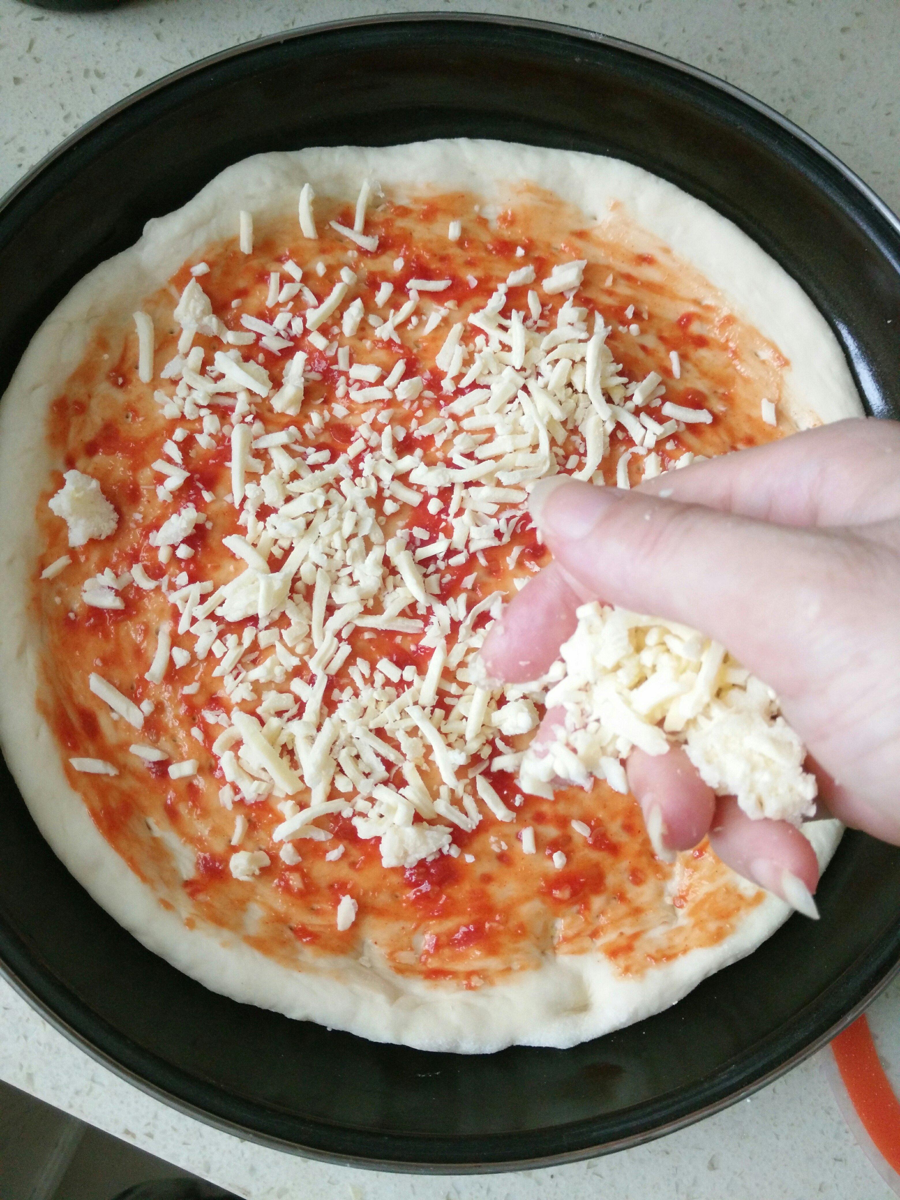 自創韓味披薩，哈哈的做法 步骤4