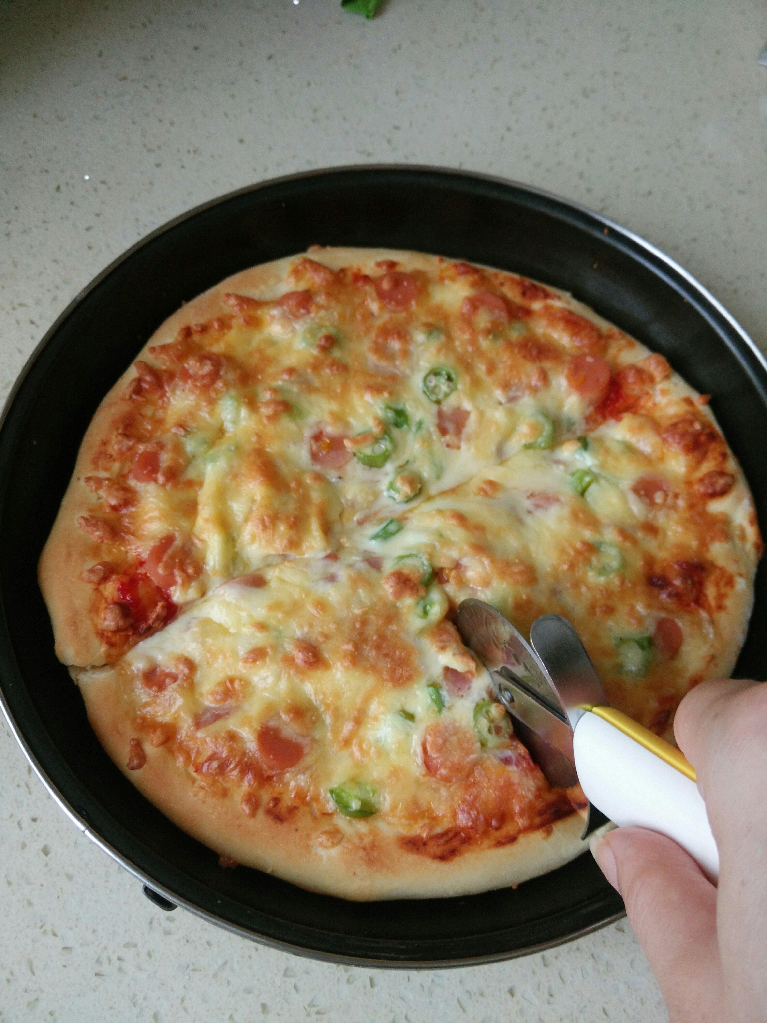 自創韓味披薩，哈哈的做法 步骤8