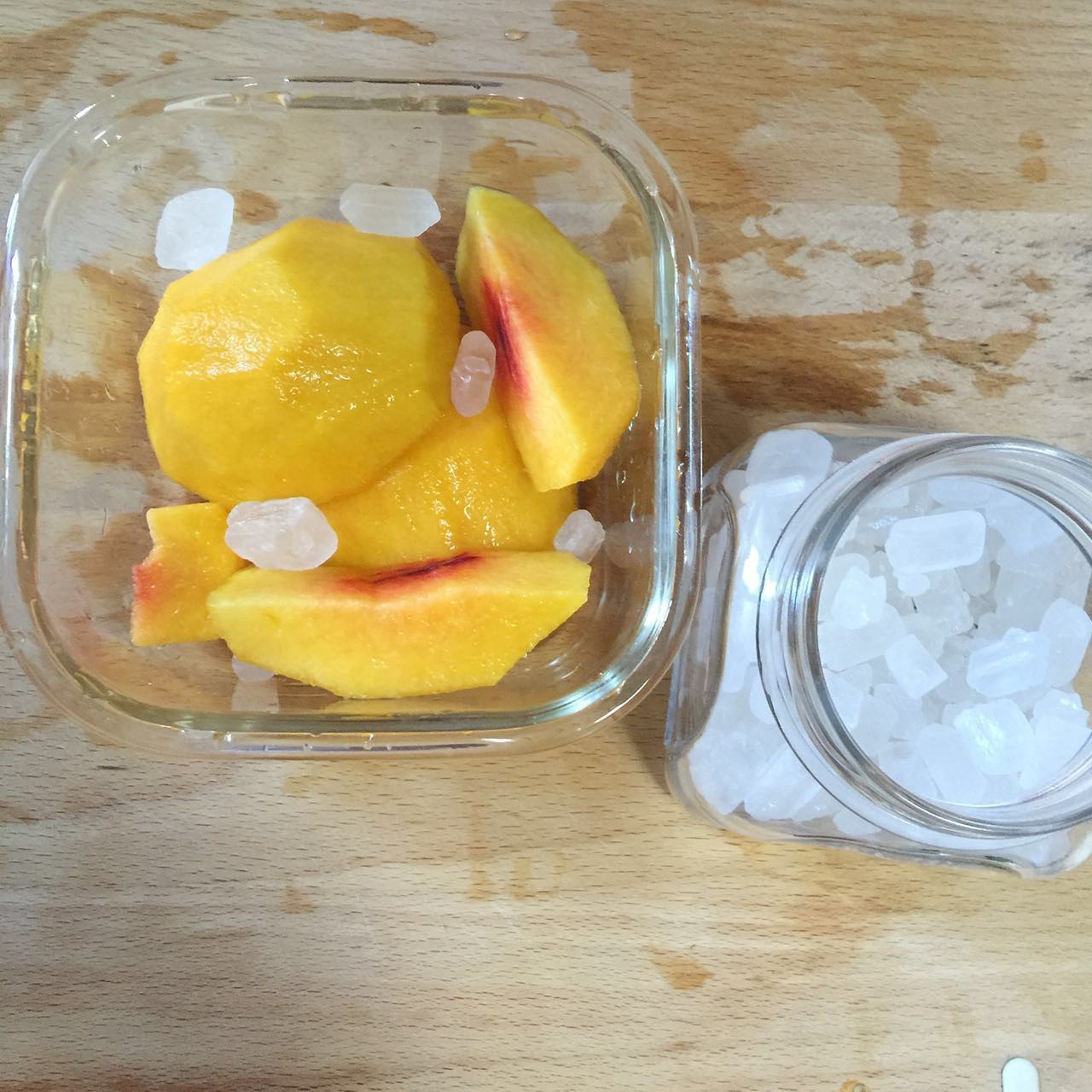 蒸的黃桃糖水的做法 步骤4