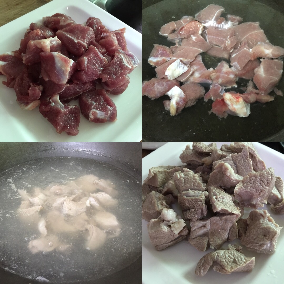 廣東靚湯--沙蔘玉竹蓮子煲瘦肉的做法 步骤1