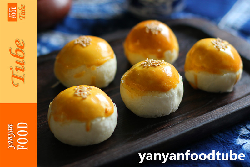 蛋黃酥 Danhuangsu的做法 步骤12