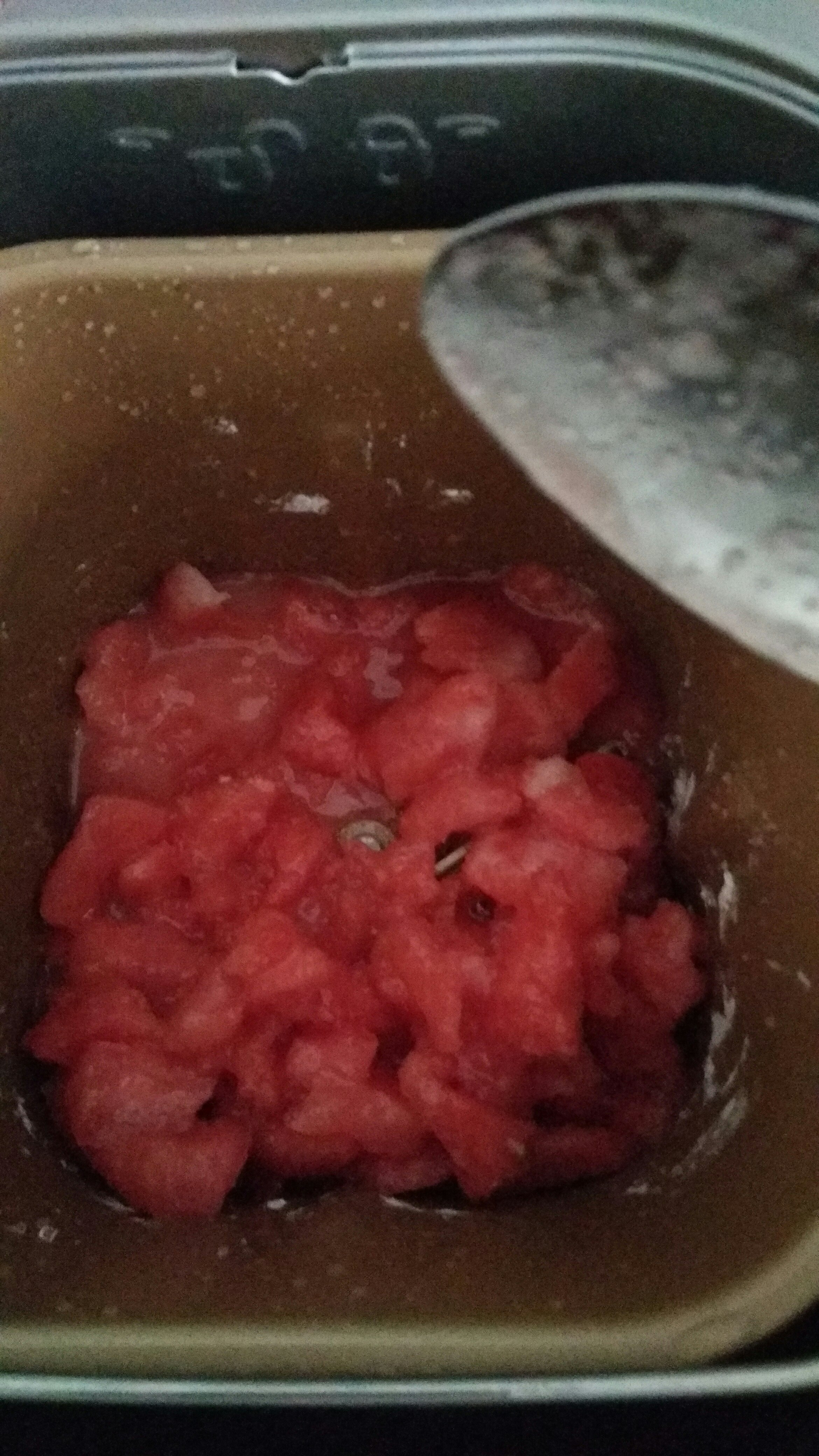 麪包機版西瓜醬的做法 步骤2