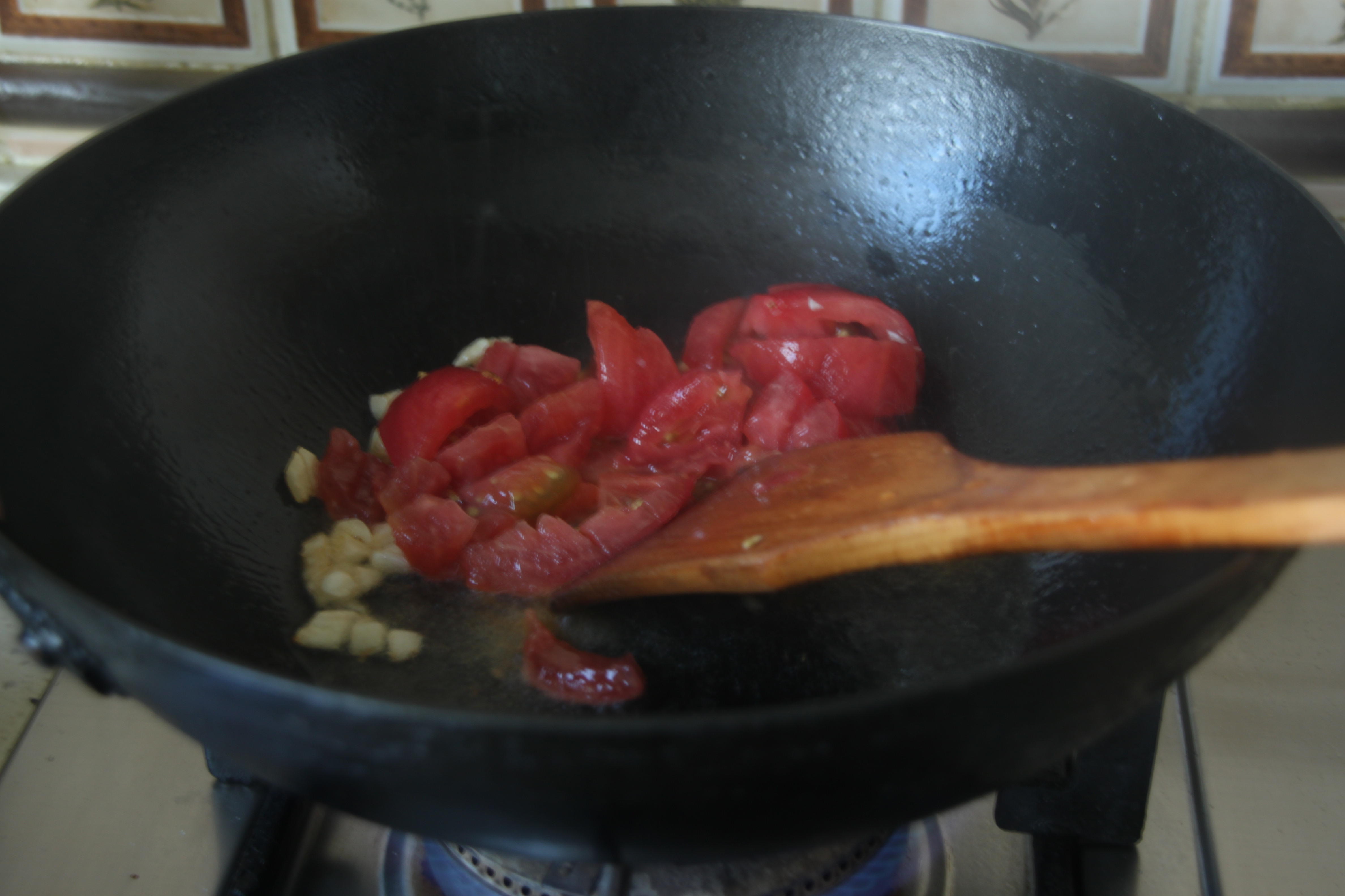 番茄神農菇抹茶麪疙瘩湯-----一碗下去胃暖暖的的做法 步骤7