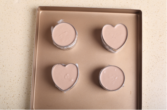 七夕情人節食譜——巧克力酸奶芝士凍糕的做法 步骤14
