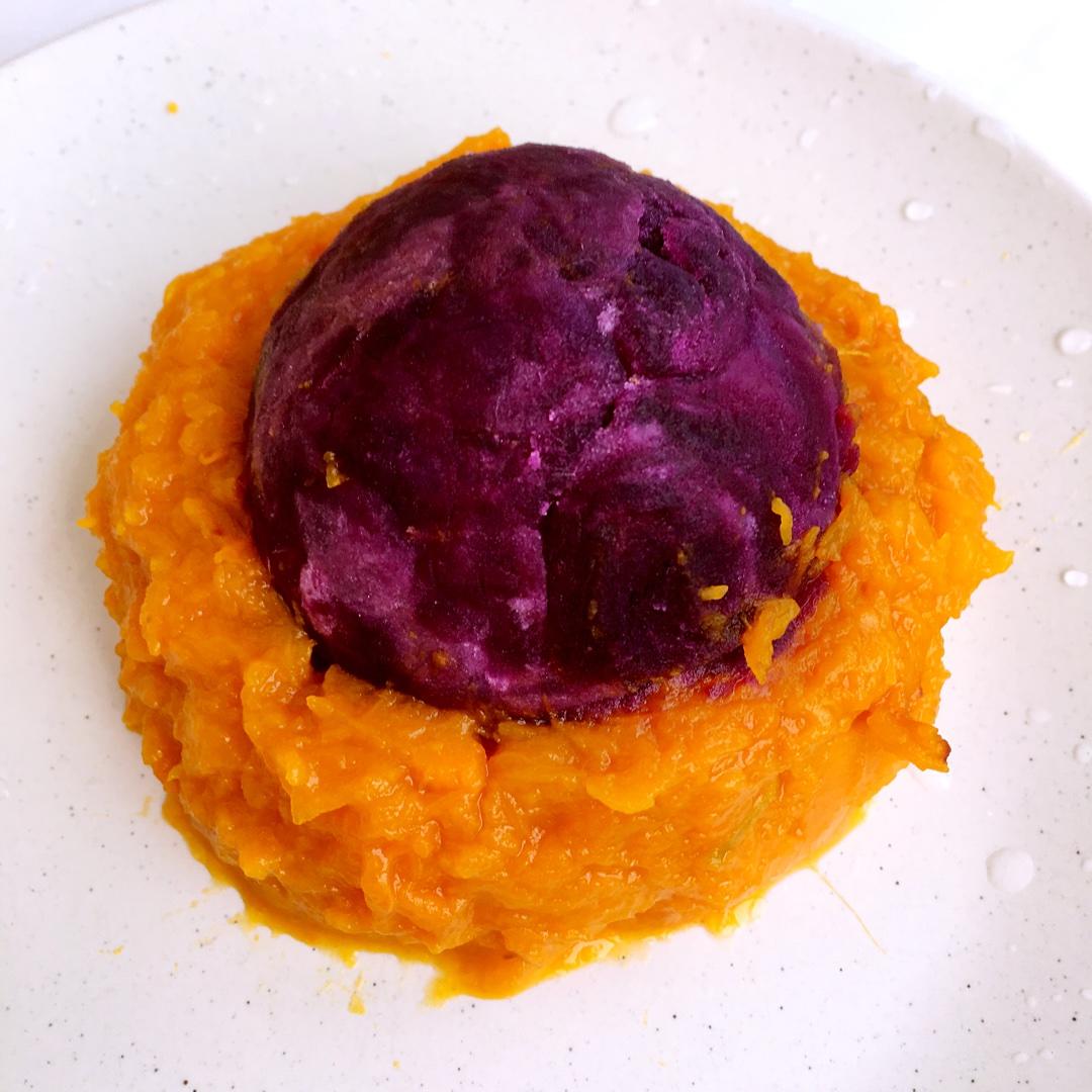 紫薯南瓜酸奶球的做法 步骤3