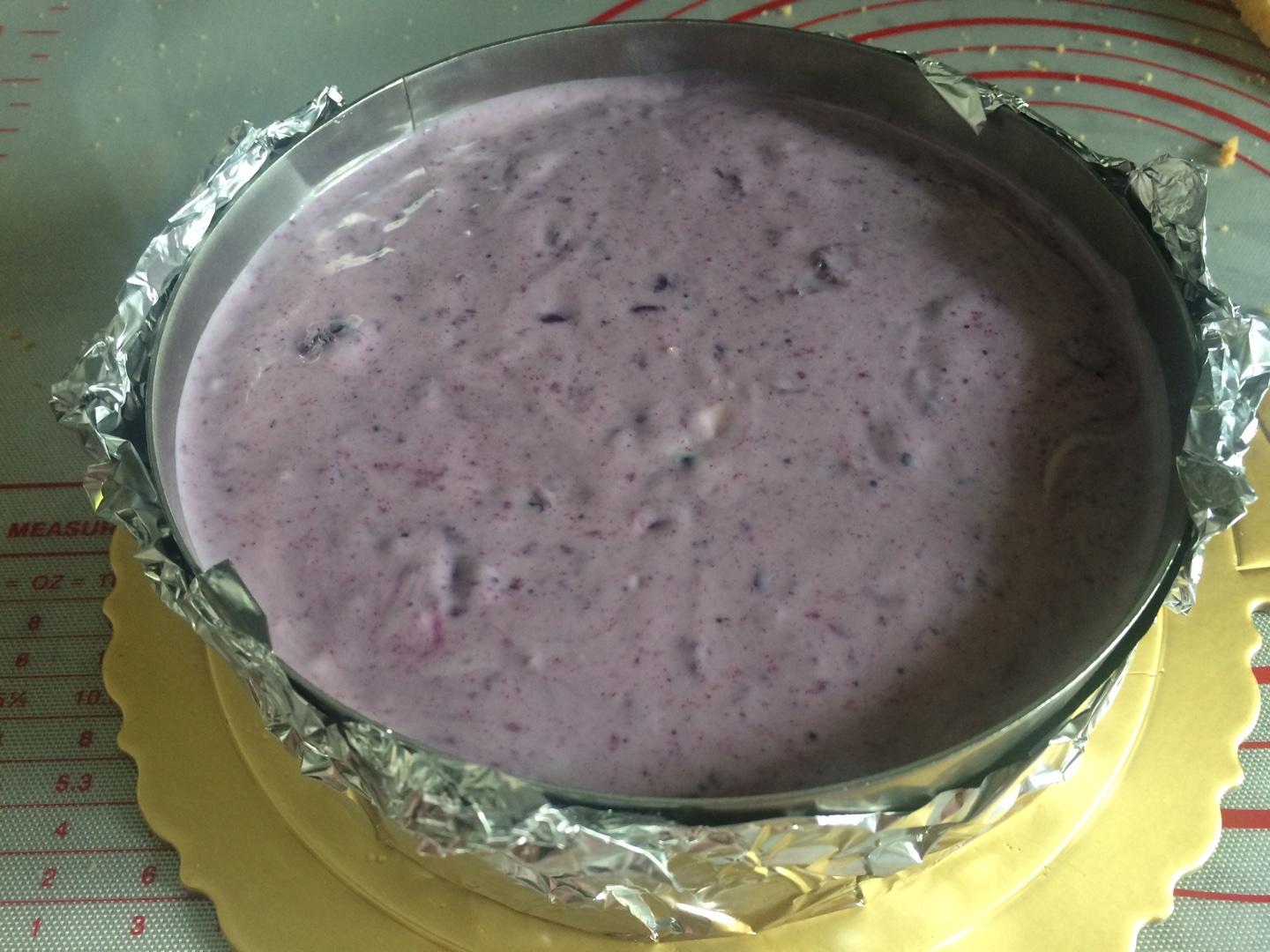 藍莓慕斯蛋糕的做法 步骤7
