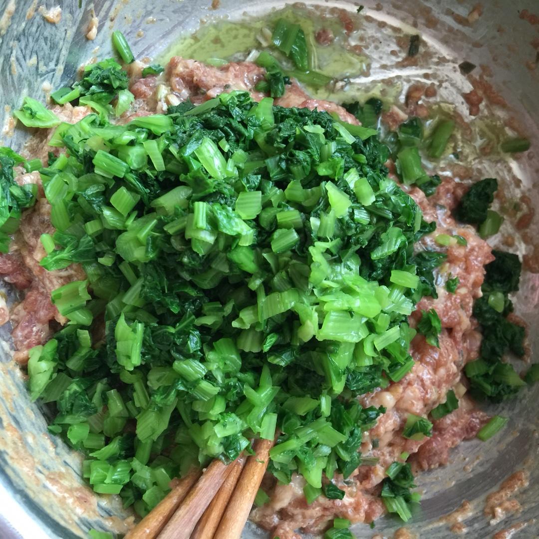 小白菜木耳鮮肉水餃的做法 步骤4