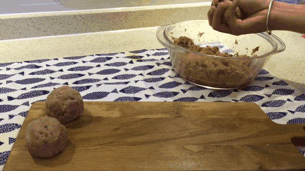 椰漿裹辣牛肉丸的做法 步骤7