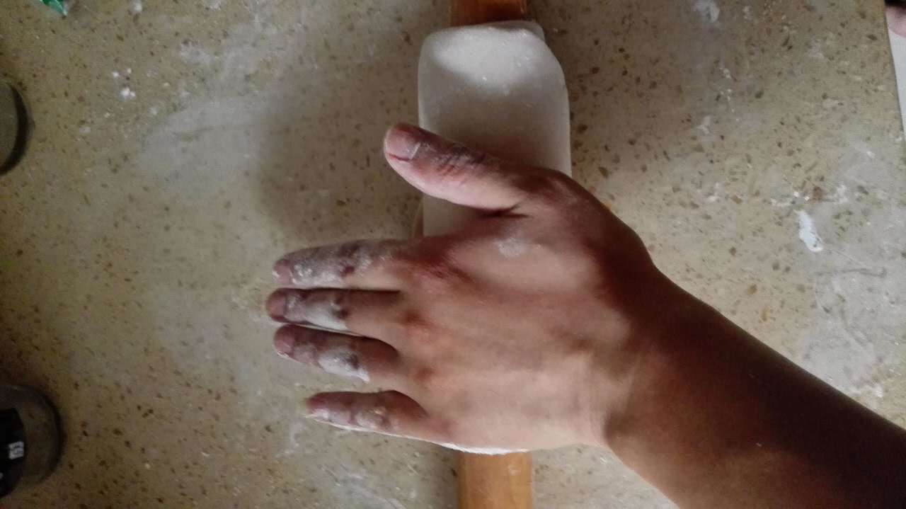 手擀開蔥拌麪的做法 步骤21