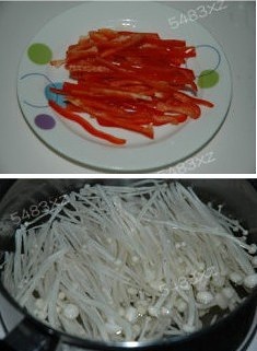 金針菇炒肉絲的做法 步骤2