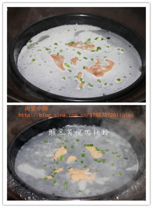 酸豆角瘦肉腸粉的做法 步骤5