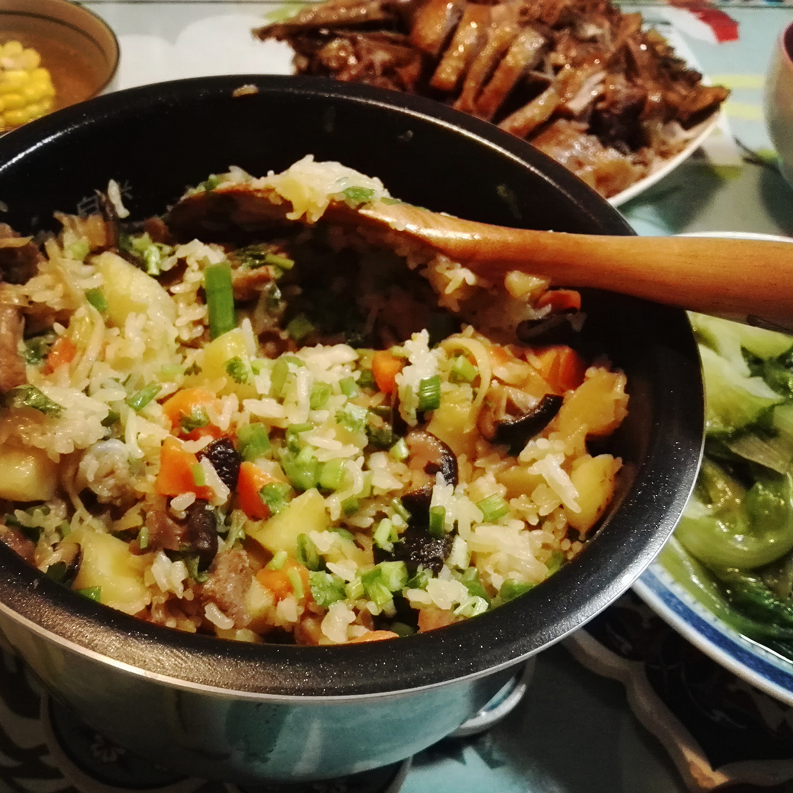 【什錦飯】小土豆香菇肋排燜飯（松下IH電飯煲試用）的做法 步骤9