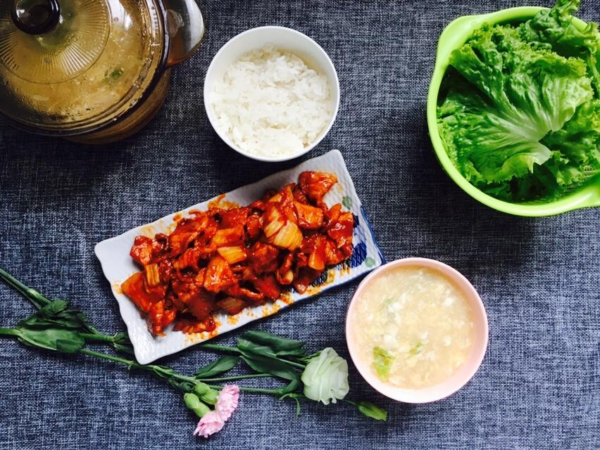 韓式五花肉包飯（簡單，美味，好吃）的做法 步骤7