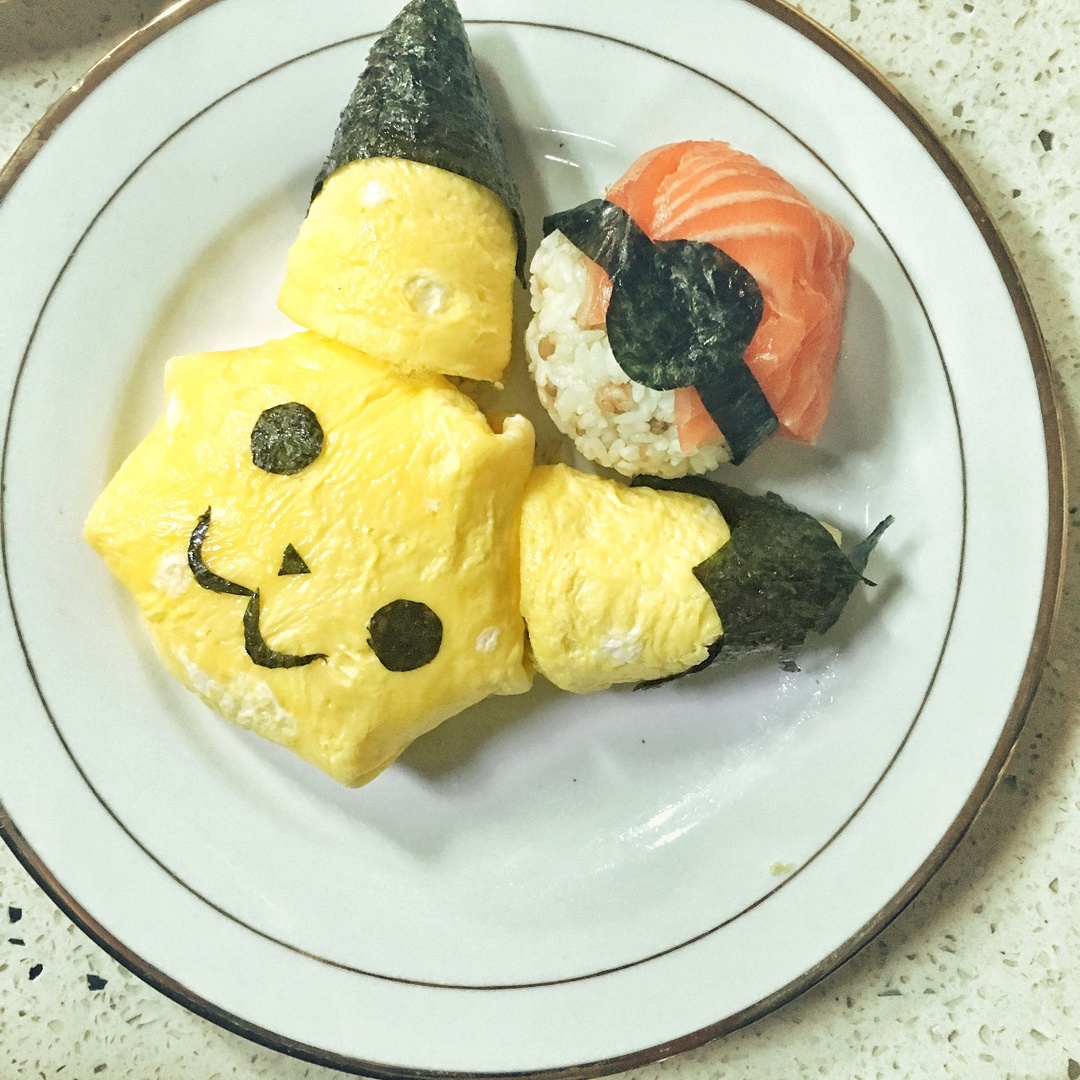 皮卡丘蛋包飯（pokemon plate）的做法 步骤9