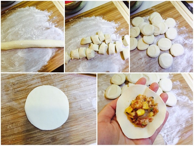 香菇玉米蝦仁豬肉餃子的做法 步骤5
