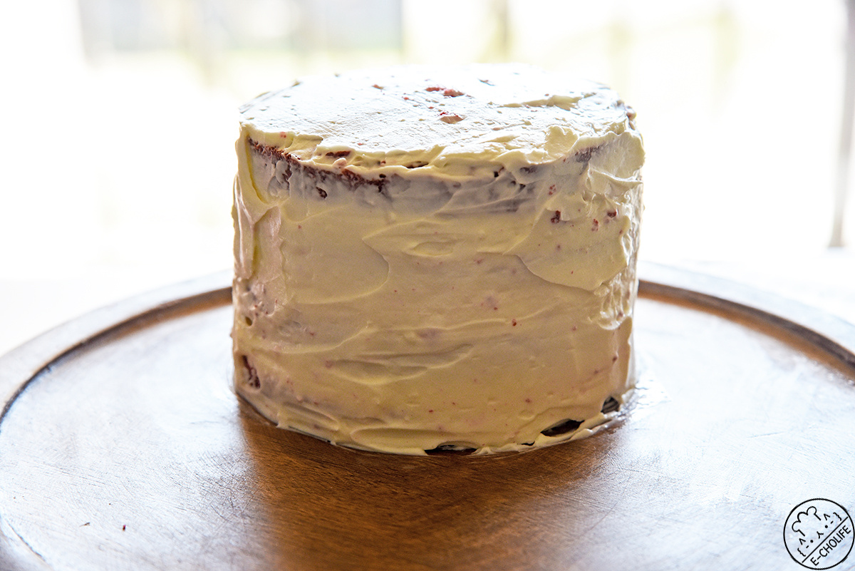 紅絲絨春日草地蛋糕：Part2.奶油芝士奶油霜 Cream Cheese Frosting的做法 步骤4