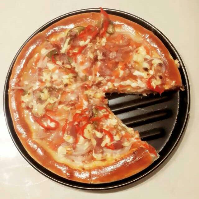 培根披薩PIZZA（10寸）的做法 步骤7