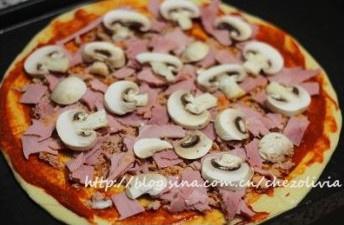金槍魚匹薩&培根臘腸披薩的做法 步骤6