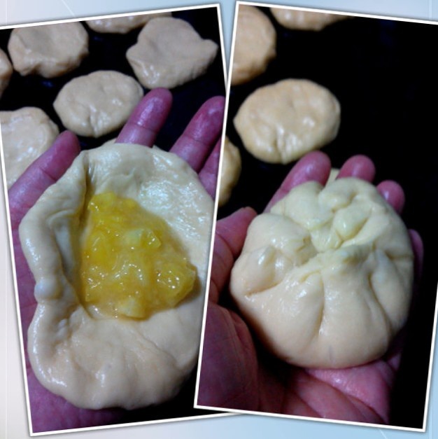 豬油酥皮菠蘿果醬餡菠蘿包的做法 步骤9