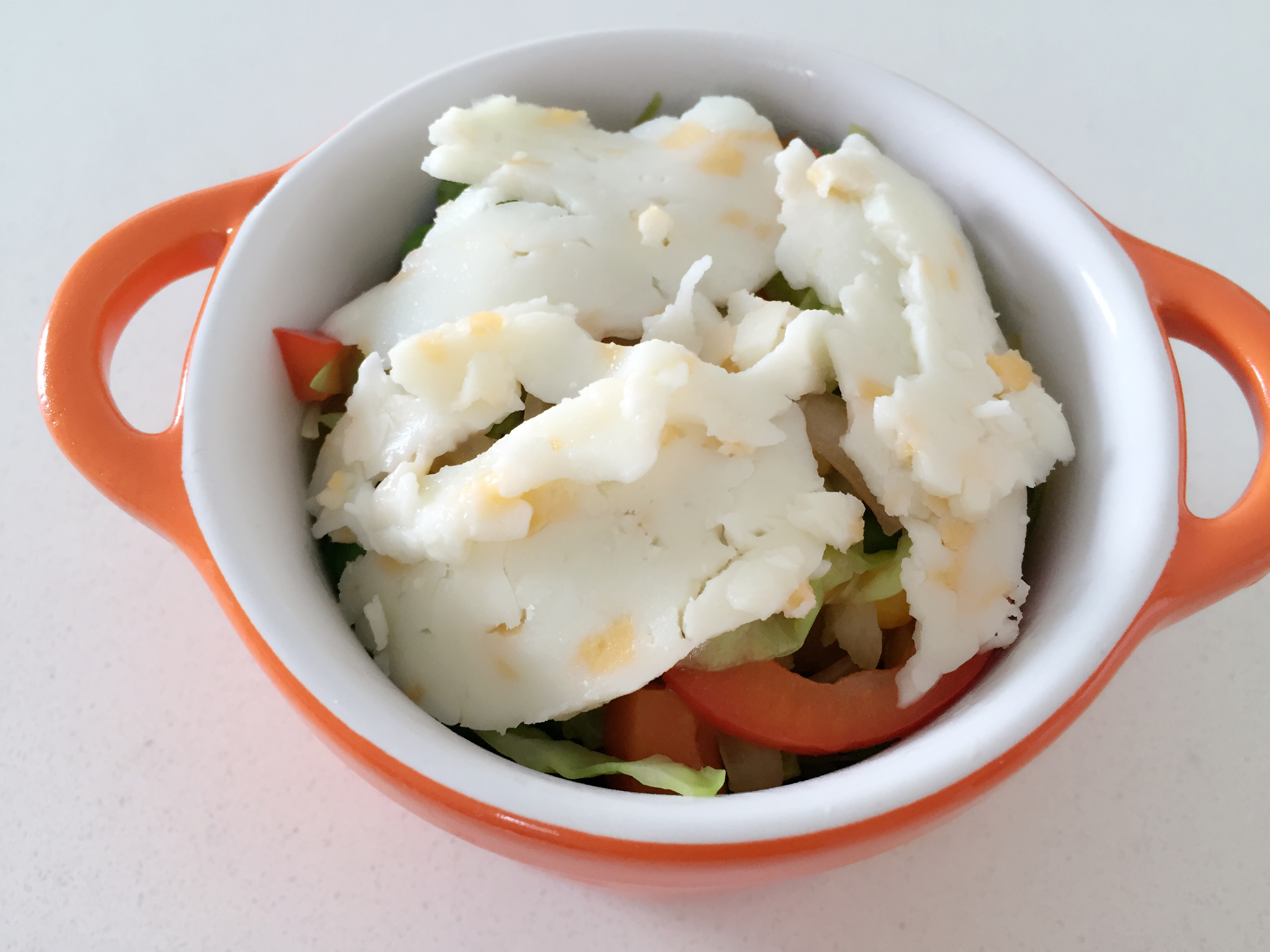 寶寶輔食：蔬菜鱈魚烤-餐桌上的營養師的做法 步骤8