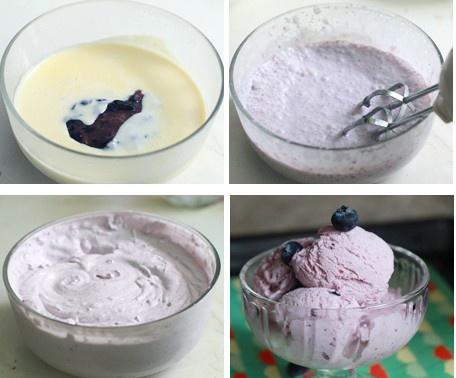 藍莓冰激凌的做法 步骤3