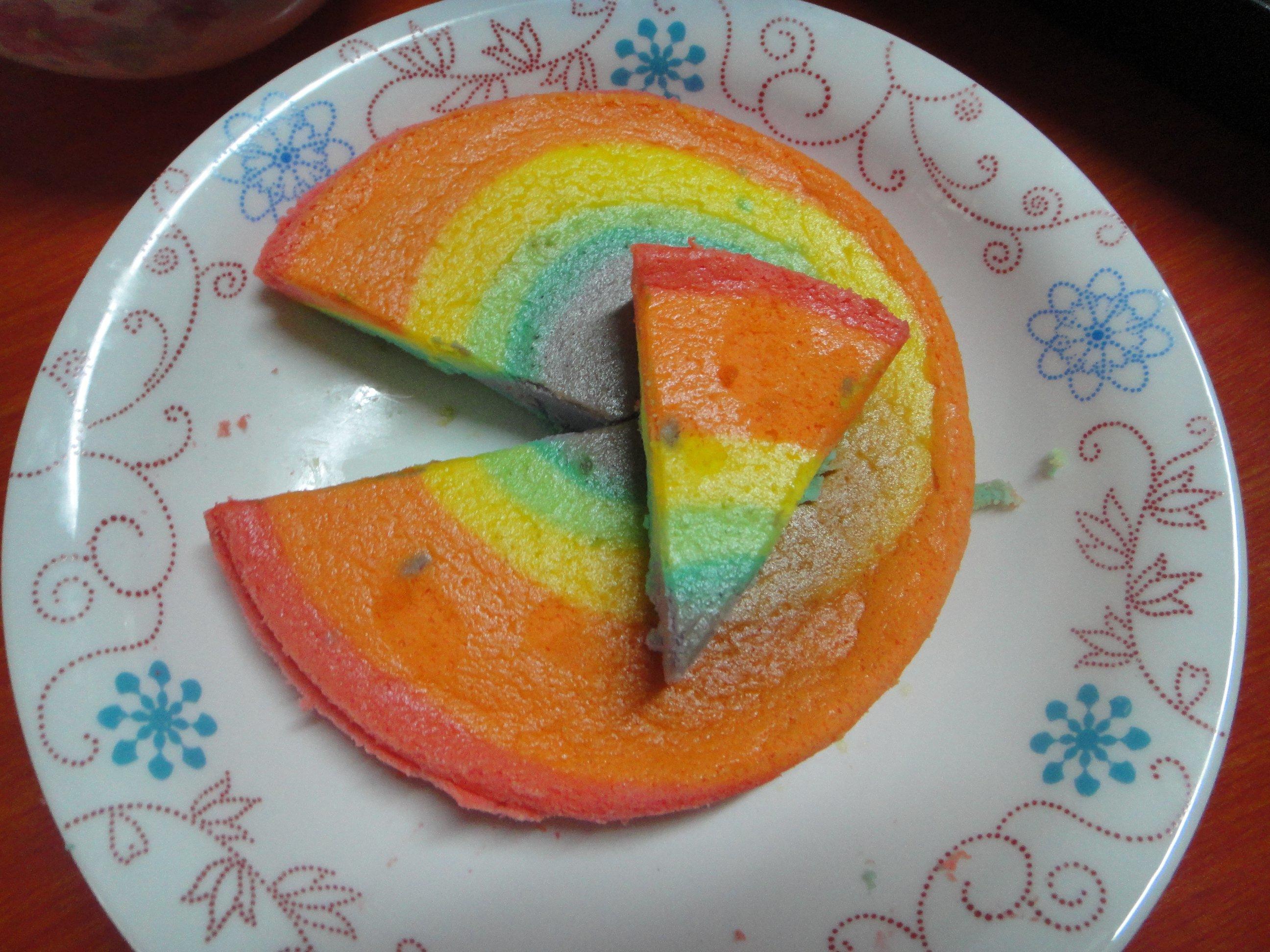彩虹輕乳酪蛋糕的做法 步骤12