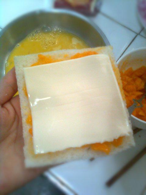香芒cheese西多士的做法 步骤4