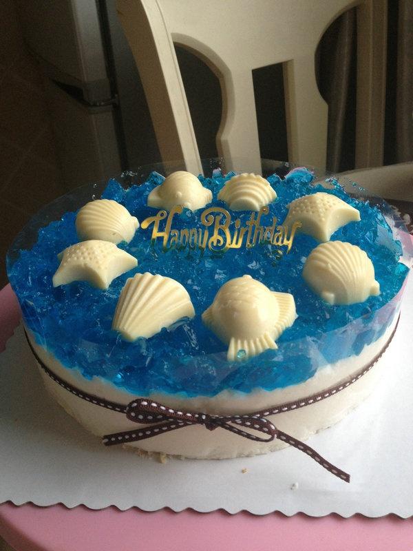 藍色の海洋酸奶慕斯蛋糕的做法 步骤28