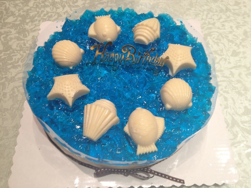藍色の海洋酸奶慕斯蛋糕的做法 步骤29