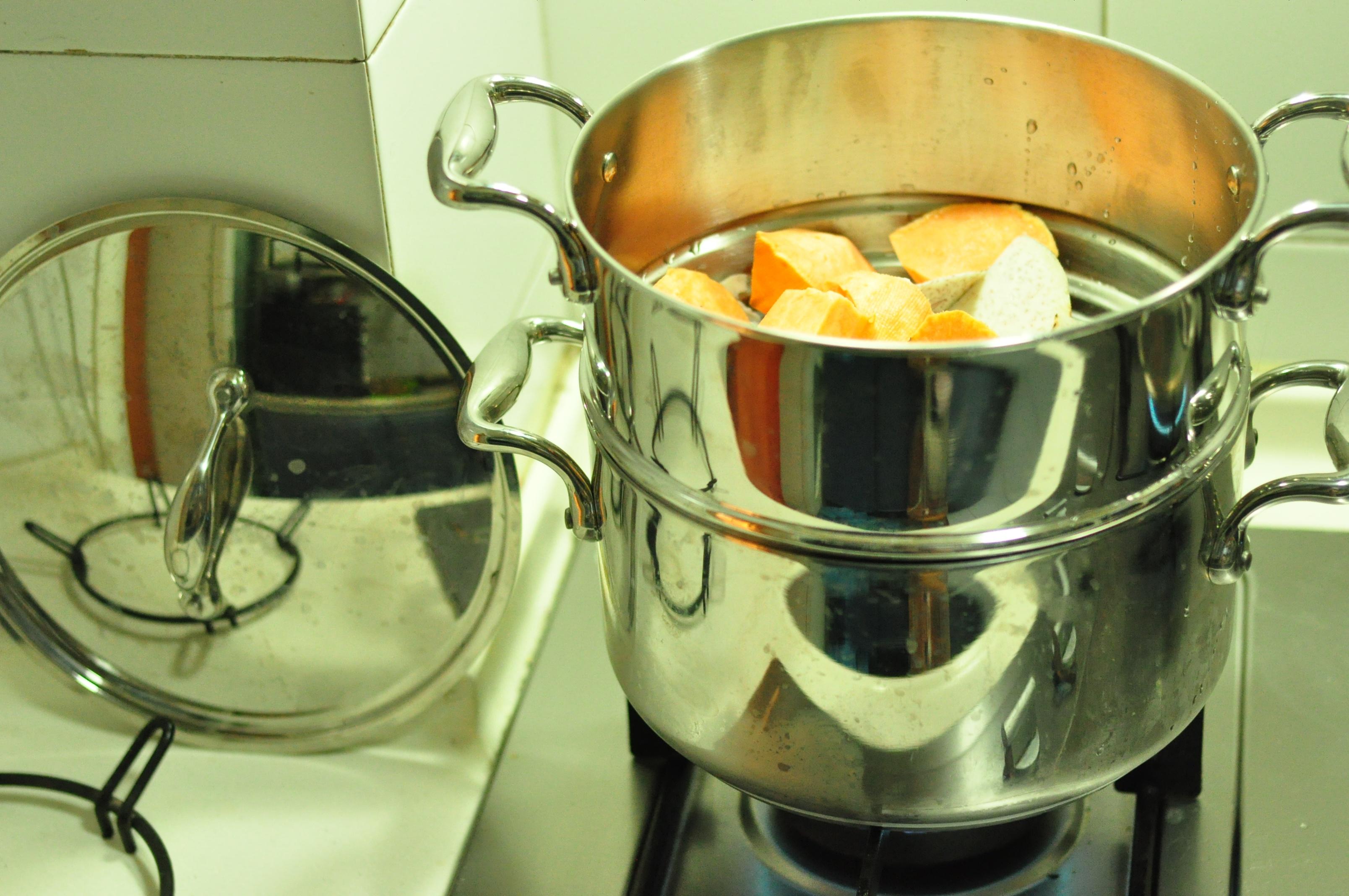 月子菜——紅豆芋圓甜湯（附芋圓薯圓做法）的做法 步骤4
