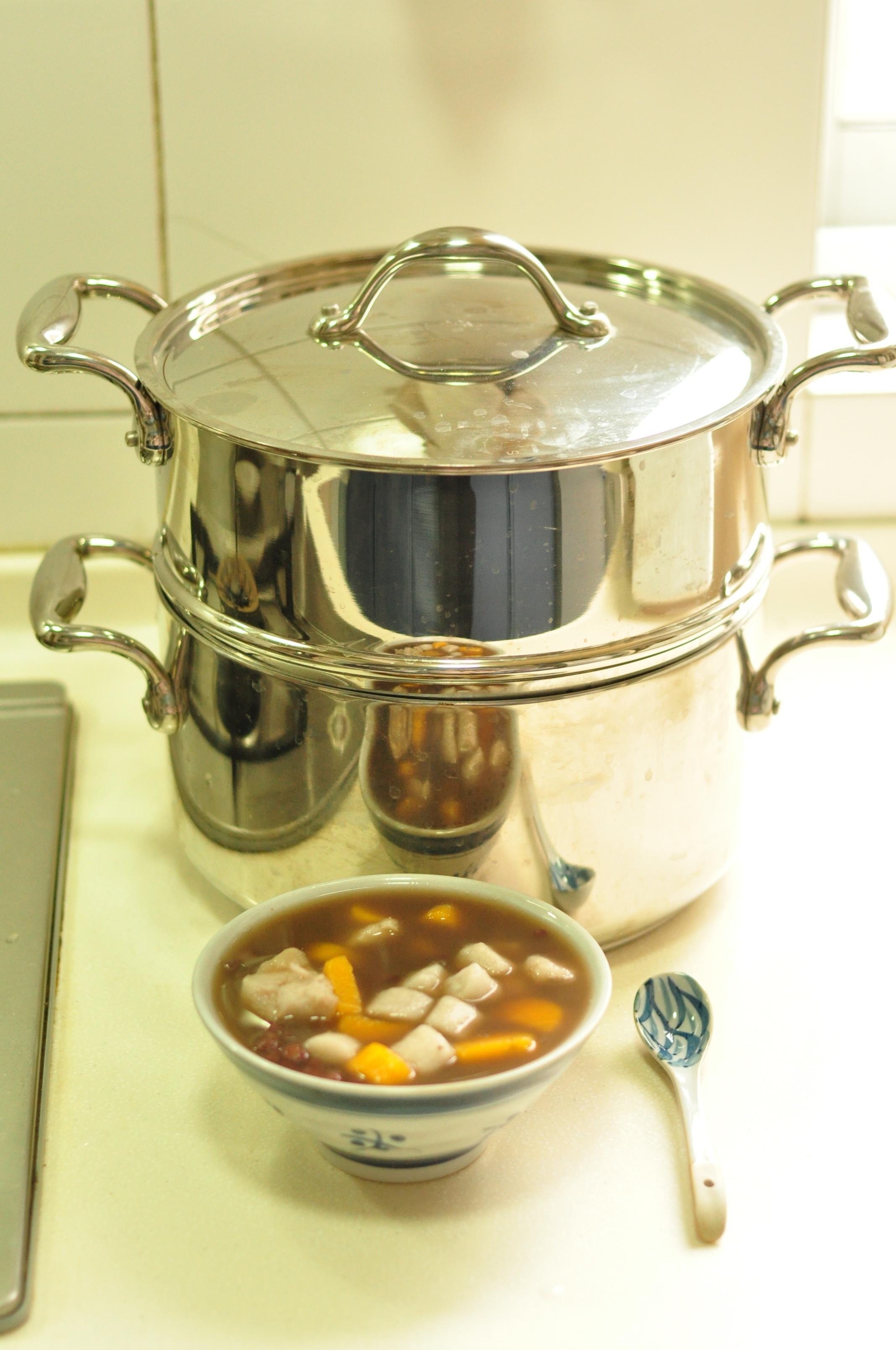 月子菜——紅豆芋圓甜湯（附芋圓薯圓做法）的做法 步骤16