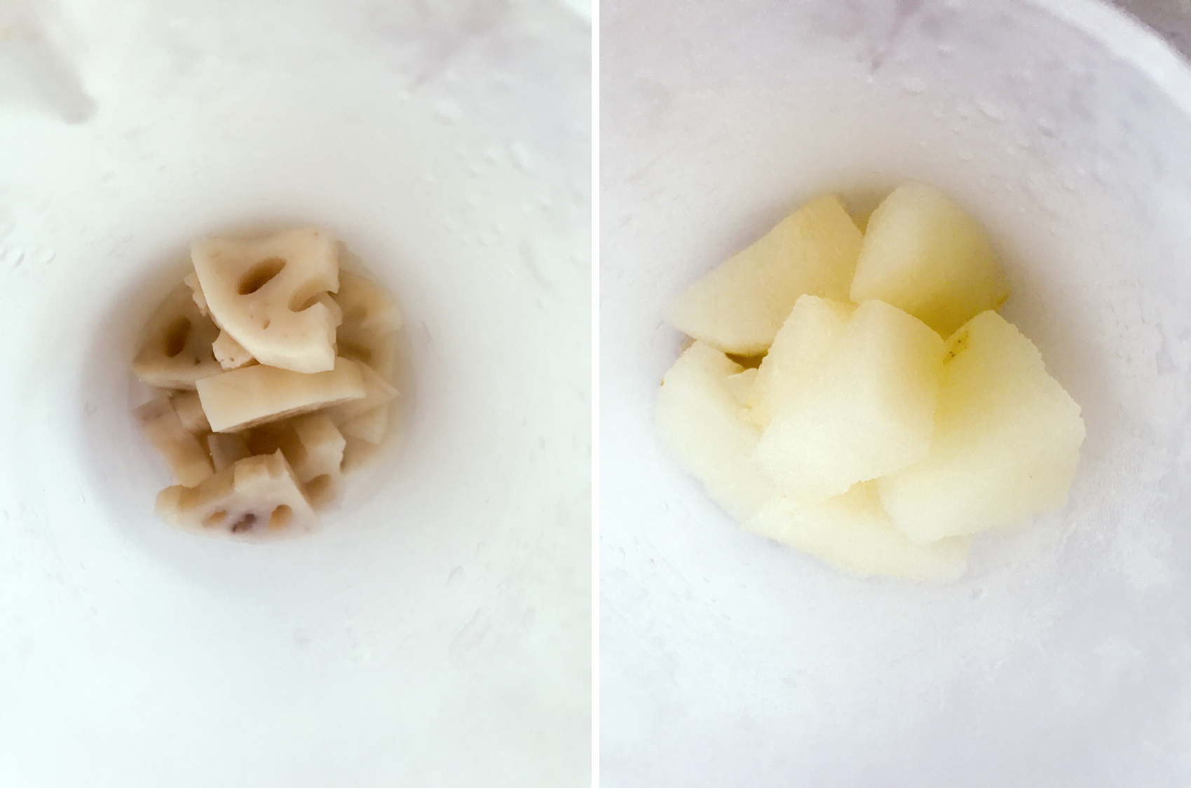 寶寶輔食：清熱潤肺的「梨藕羹」的做法 步骤3