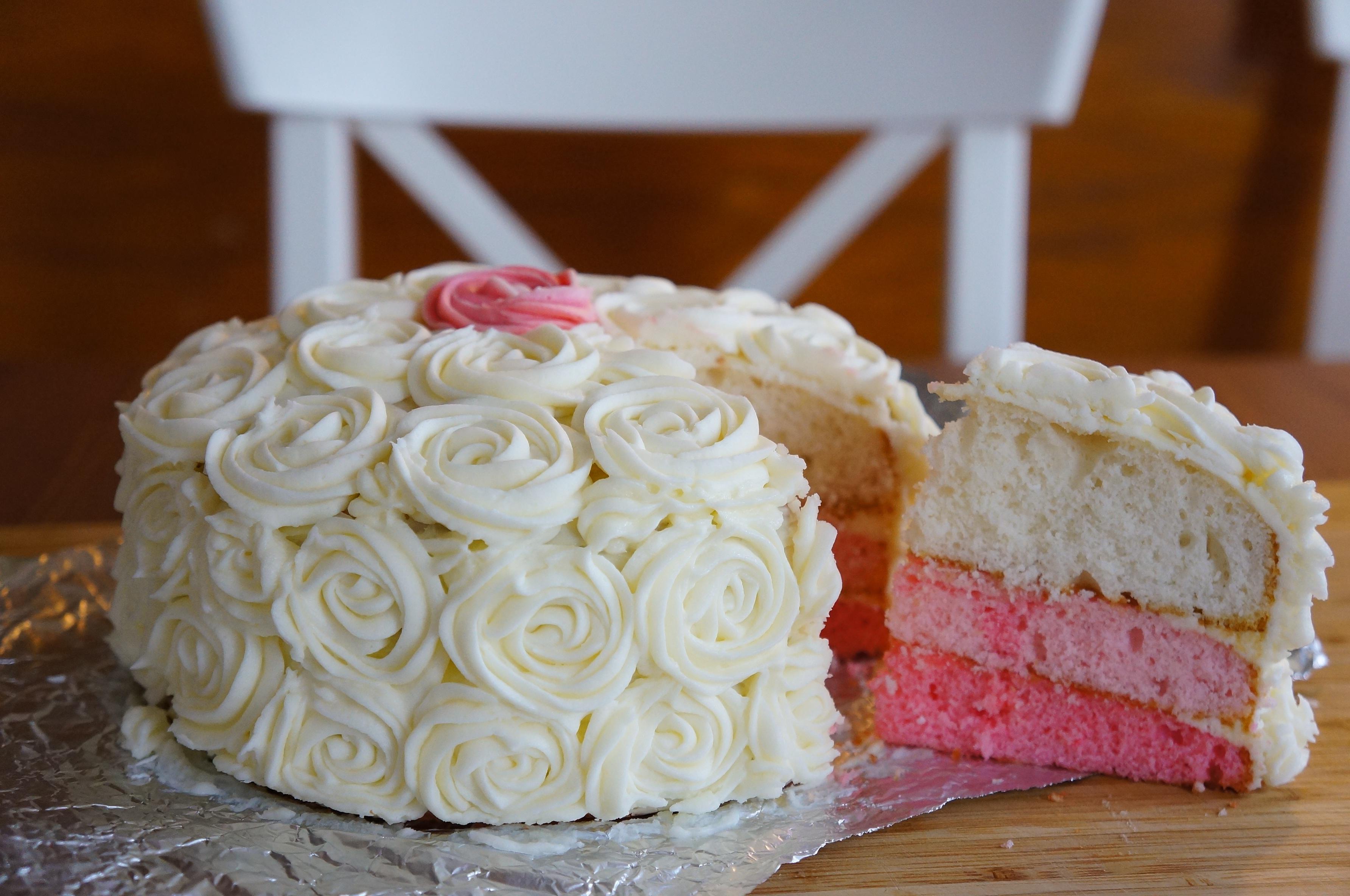 極簡的浪漫——Rose Swirl Cake（玫瑰蛋糕）的做法 步骤4