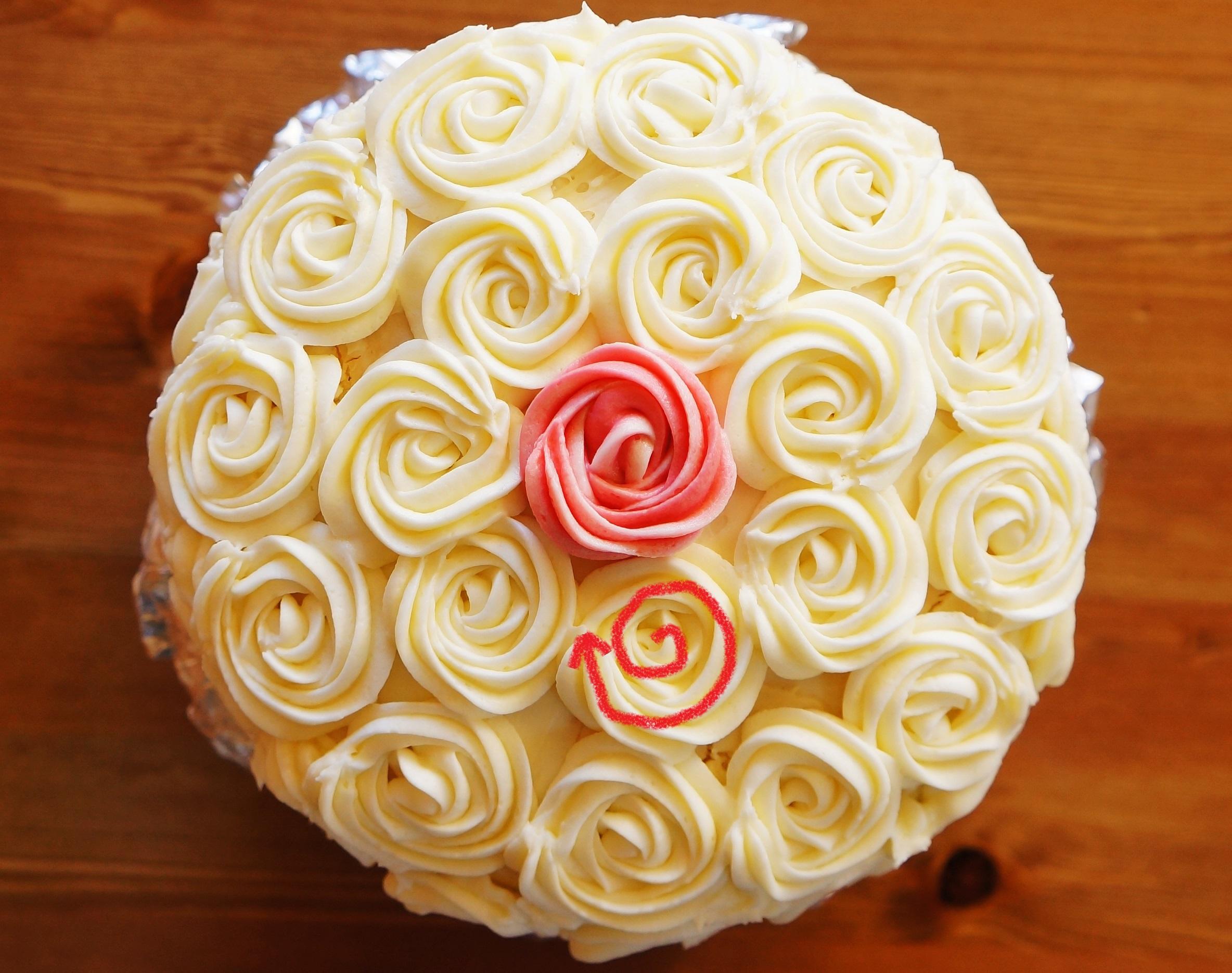 極簡的浪漫——Rose Swirl Cake（玫瑰蛋糕）的做法 步骤13