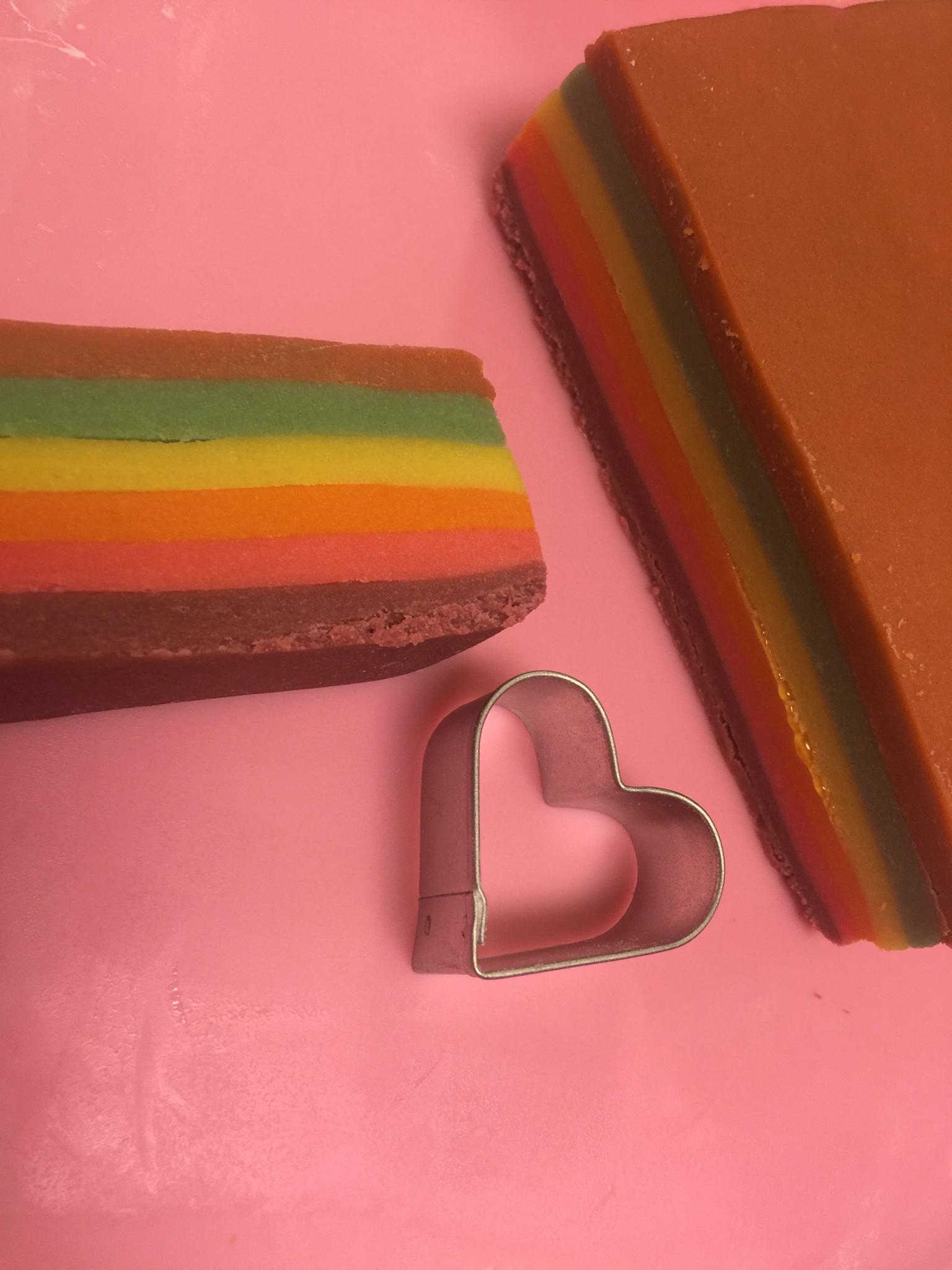 情人節彩虹餅乾的做法 步骤4