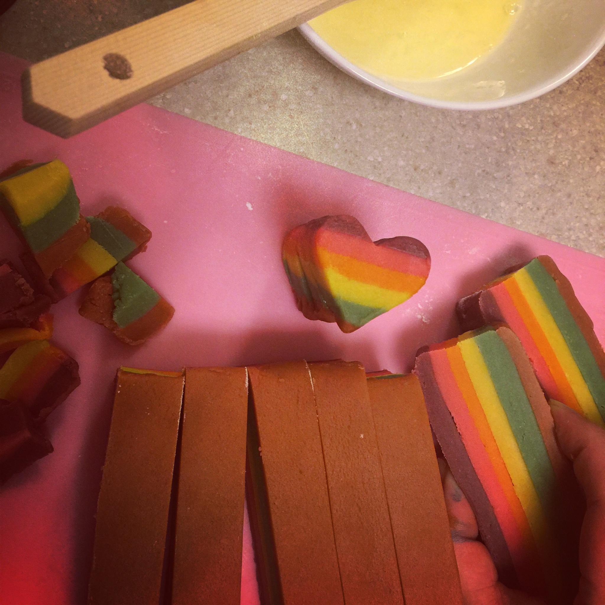 情人節彩虹餅乾的做法 步骤5