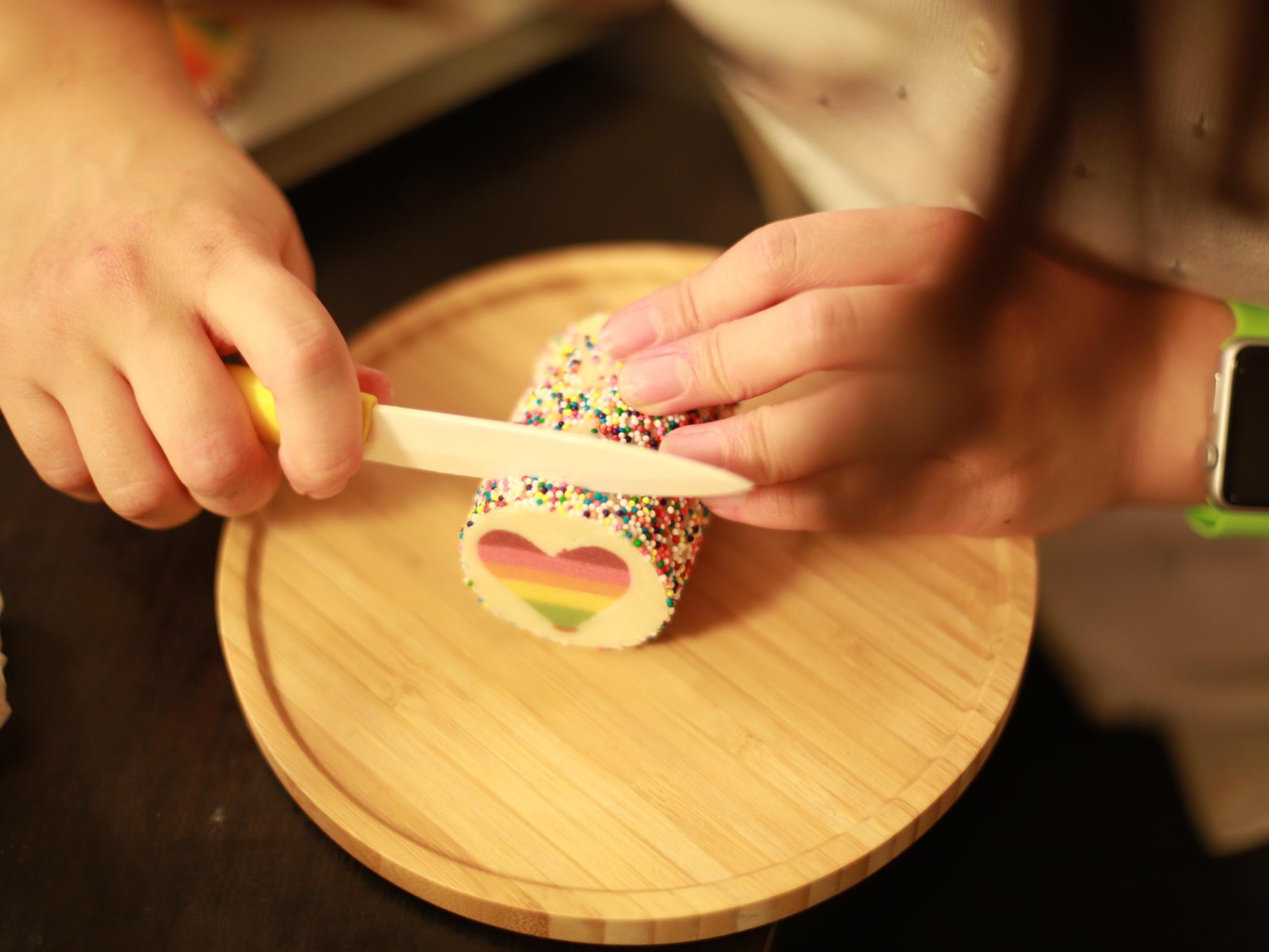 情人節彩虹餅乾的做法 步骤7