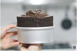 巧克力落葉蛋糕的做法 步骤9