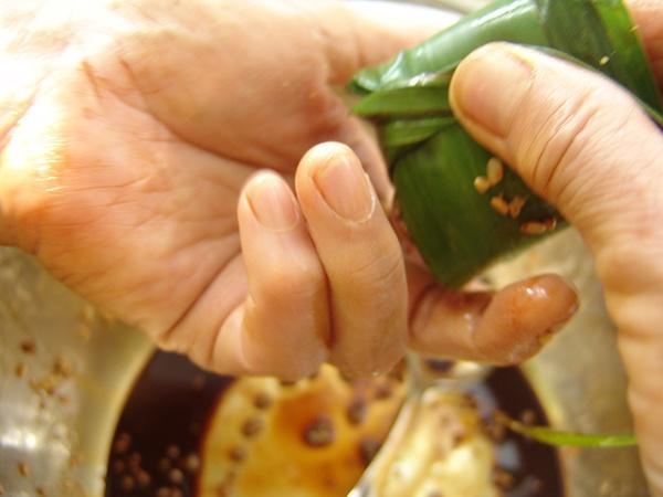 鹹味八寶素粽（附超詳細小腳粽子包法）的做法 步骤8