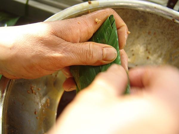 鹹味八寶素粽（附超詳細小腳粽子包法）的做法 步骤14