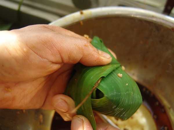 鹹味八寶素粽（附超詳細小腳粽子包法）的做法 步骤15
