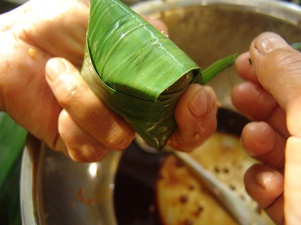 鹹味八寶素粽（附超詳細小腳粽子包法）的做法 步骤16