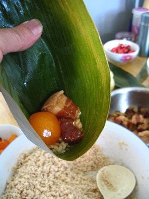 鹹蛋黃五花肉粽的做法 步骤14