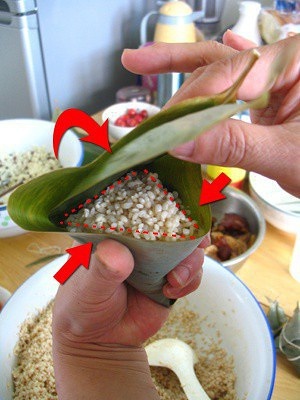 鹹蛋黃五花肉粽的做法 步骤16