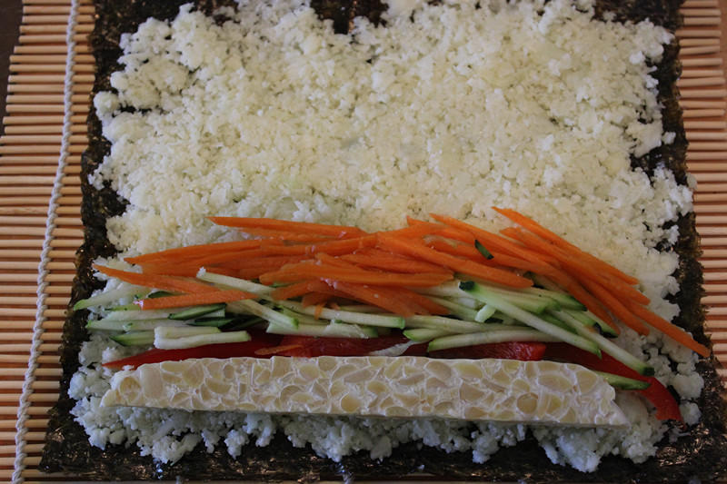 【健康三餐】低熱量的「菜花米」壽司的做法 步骤5