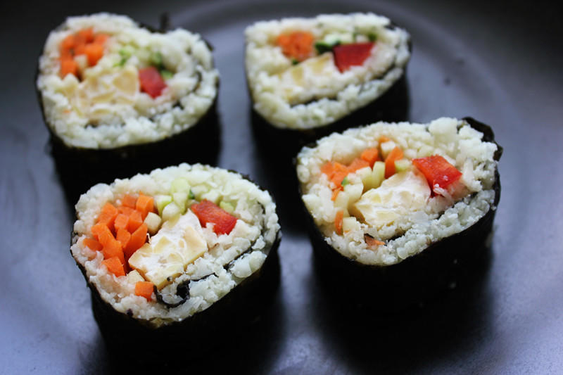 【健康三餐】低熱量的「菜花米」壽司的做法 步骤6