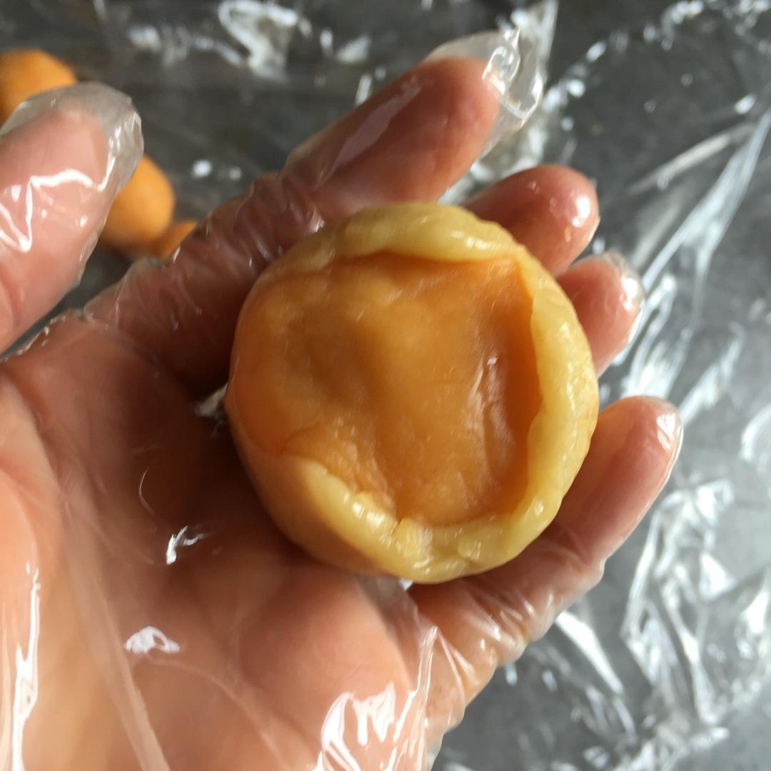 綠豆杏仁肉鬆餡月餅的做法 步骤18
