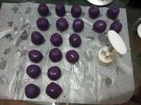 紫薯奶黃月餅（不需烤箱的月餅）的做法 步骤9