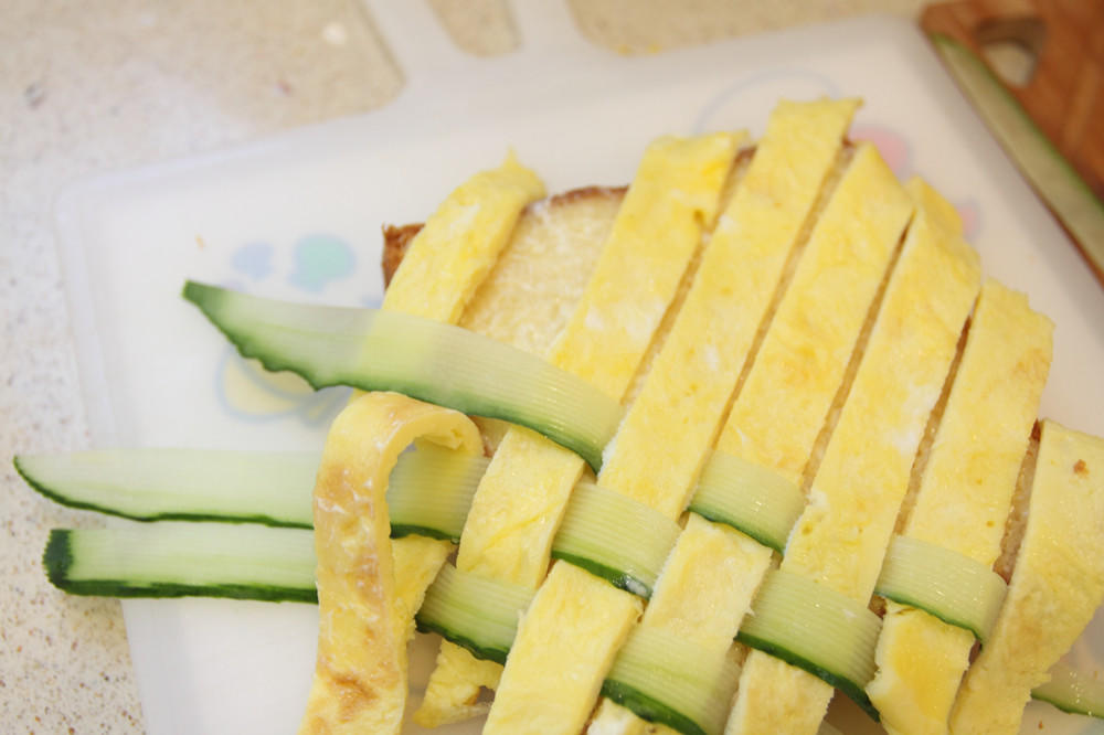 花籃三明治 黃瓜雞蛋最佳cp組合的做法 步骤4