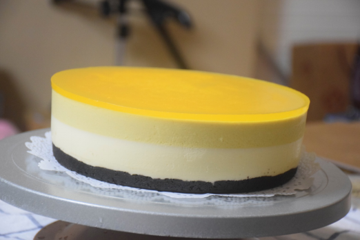 芒果酸奶芝士慕斯蛋糕——樂眾繽紛夏日烘焙大賽獲獎作品的做法 步骤33